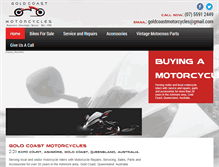 Tablet Screenshot of goldcoastmotorcycles.com